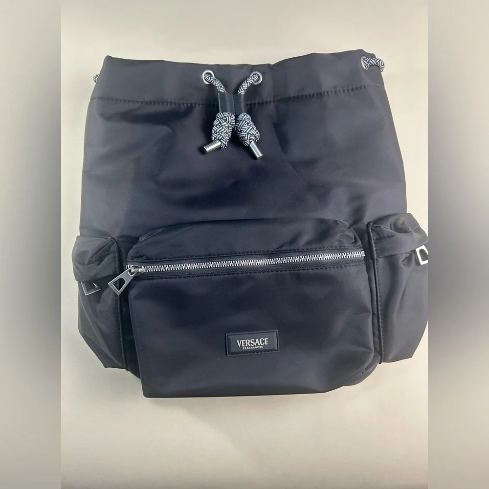 NEW Versace parfums Elegant Black Backpack